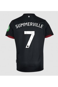 West Ham United Crysencio Summerville #7 Voetbaltruitje Uit tenue 2024-25 Korte Mouw